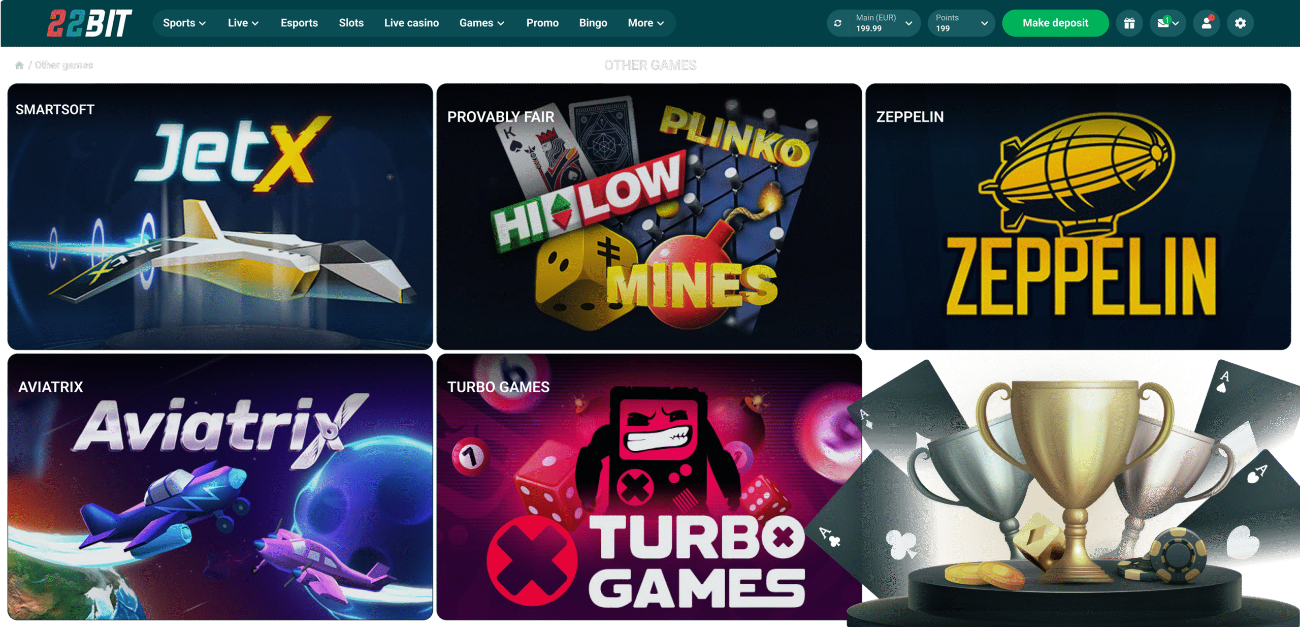 22Bit Beliebte Spiele